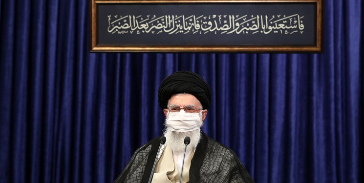 پیروزی در پی صبر نصیب میشود/ پیام حدیث نصب شده در محل سخنرانی رهبر انقلاب
