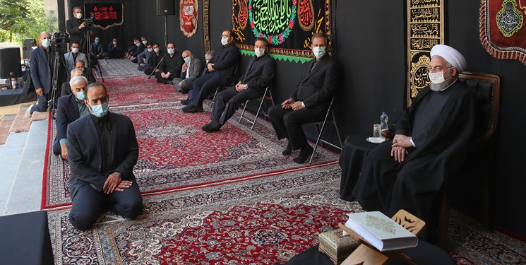 برگزاری مراسم عزاداری اباعبدالله الحسین (ع) با حضور رئیسجمهور