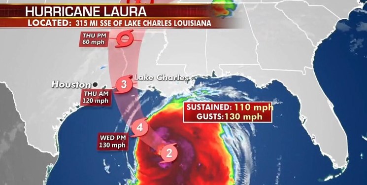 خسارت شدید به صادرات انرژی آمریکا به علت وقوع طوفان