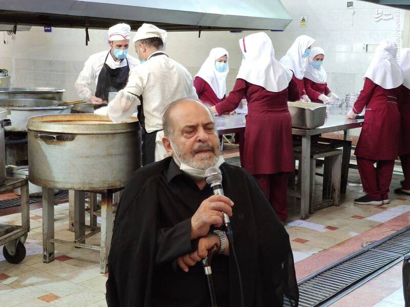 ذکر توسل حاج مهدی آصفی، پیرغلام آستان اباعبدالله علیه‌السلام در آشپزخانه بیمارستان امام حسین ـ سوم شهریور ۹۹