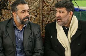 دلنوشته سعید حدادیان برای محمود کریمی در شب هفتم محرم سعید خدادیان و کریمی