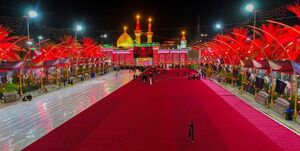 بینالحرمین سرخپوش شد+عکس بینالحرمین سرخپوش شد+عکس
