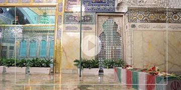 تشییع پیکر شهید فخری‌زاده در حرم مطهر رضوی