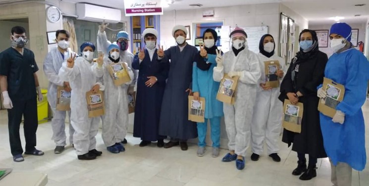تجلیل از پرستاران بخش کرونای بیمارستان شهدای یافتآباد و لولاگر