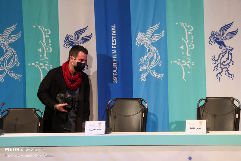 هوتن شکیبا در نشست خبری فیلم ابلق