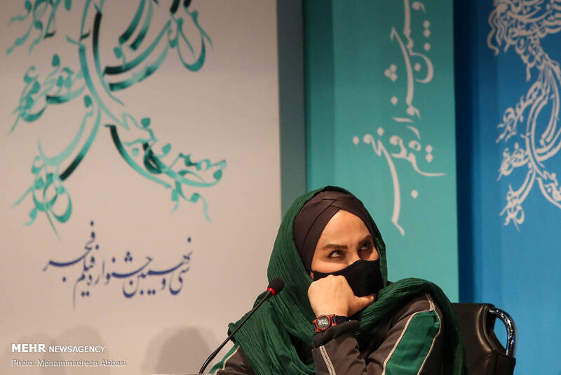 نرگس آبیار در نشست فیلم ابلق