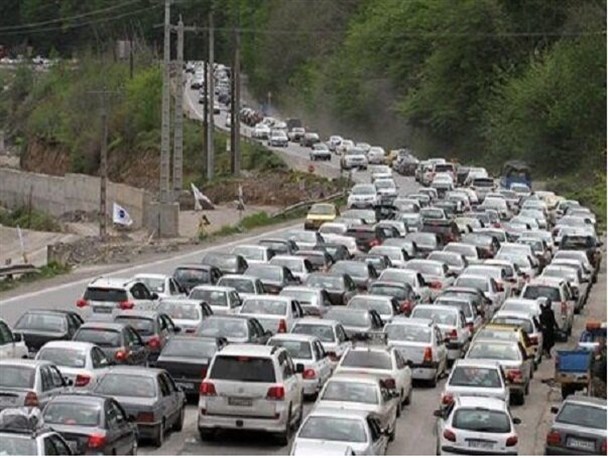 ترافیک سنگین آزادراه کرج - قزوین