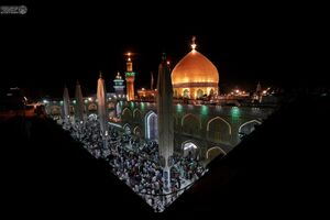 حال و هوای شام غدیر در حرم امیرالمومنین