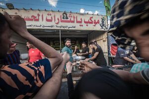 کباب کوبیده در موکب اربعین