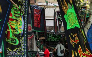 بازار سیاهه‌فروشان تهران در آستانه فرا رسیدن ماه محرم